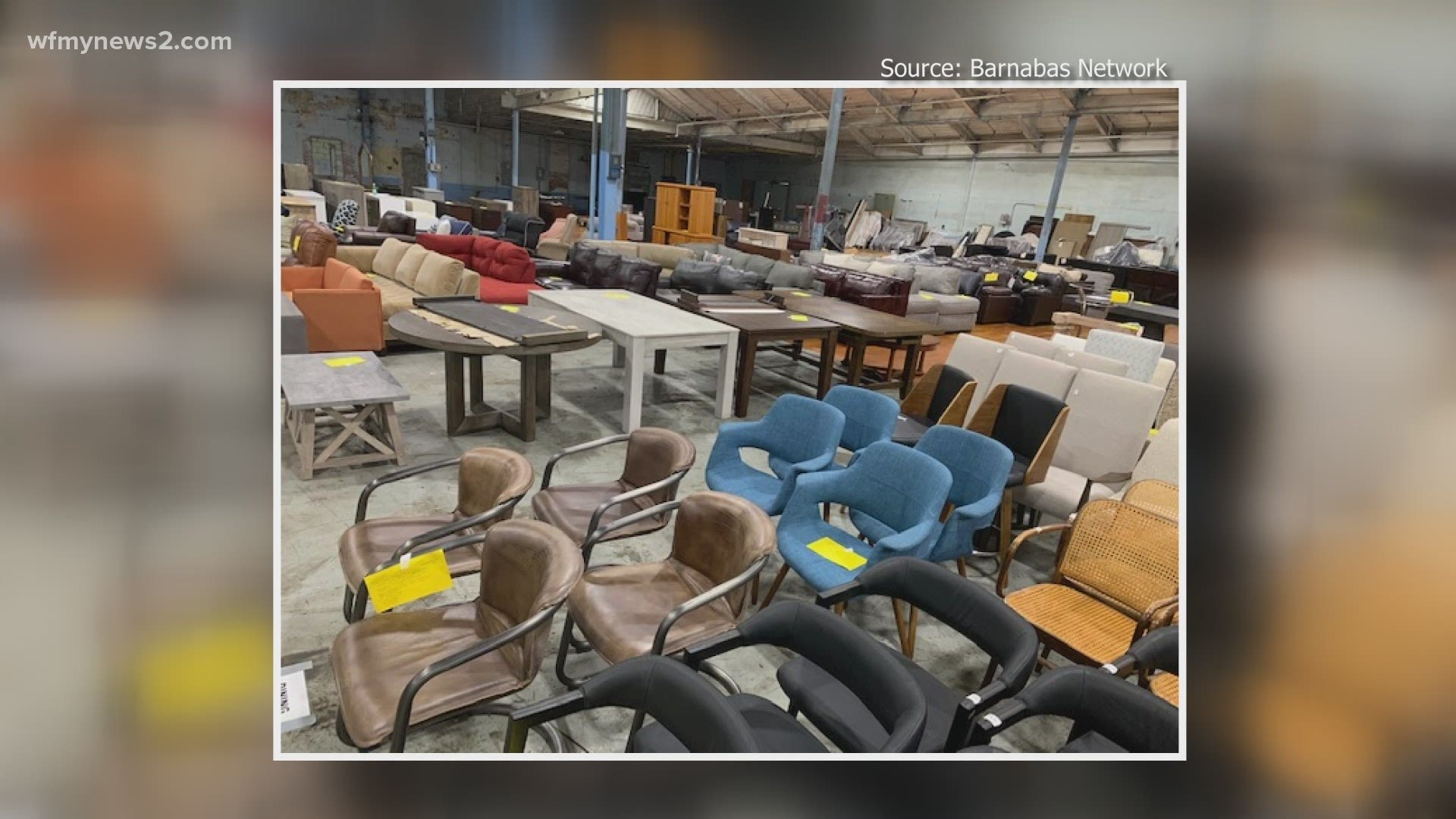 The Barnabas Network is auctioning off couches, living room sets, kitchen tables and everything you need for your bedroom at prices below the selling price.
