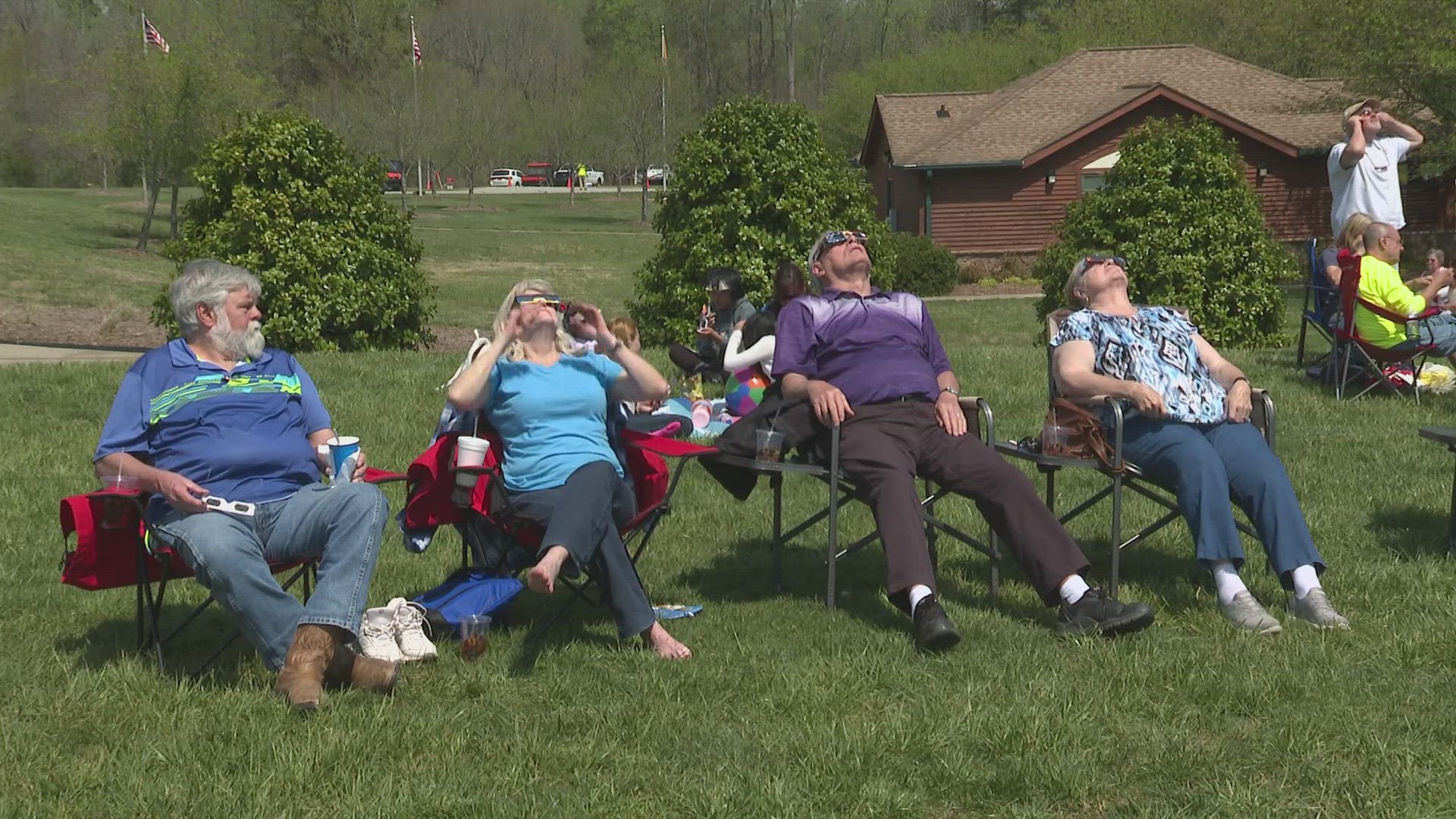 Over 1,000 people showed up at Triad Park in Kernersville to experience the solar eclipse.