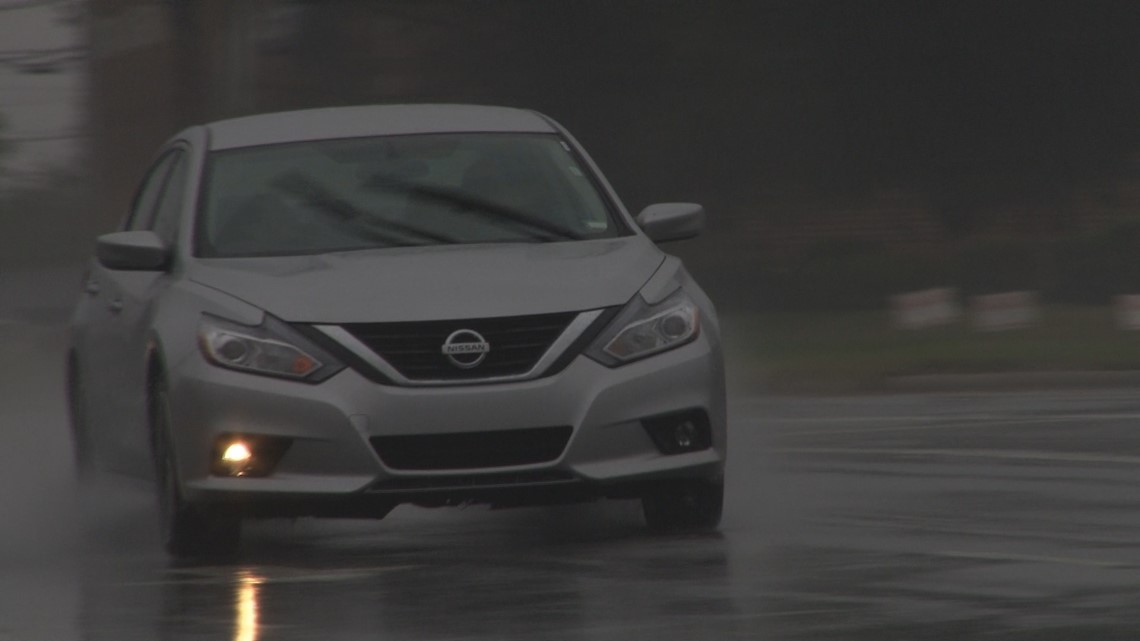 Wipers on, headlights on. It's the law and yes, you can be ticketed