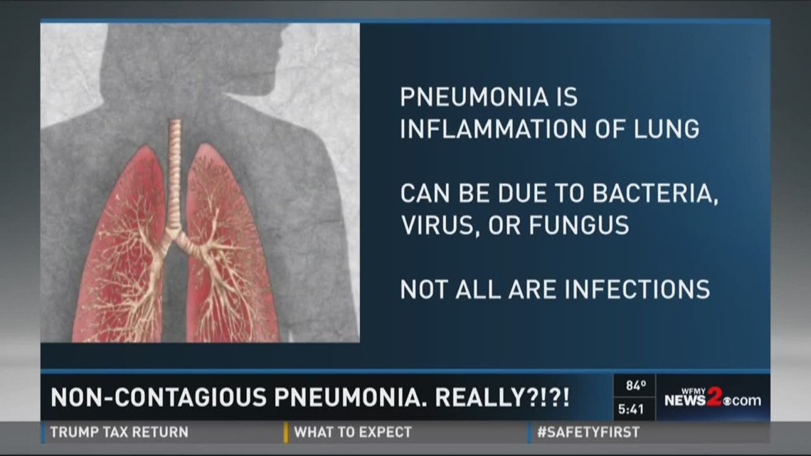 NonContagious Pneumonia. Really?!?!?!