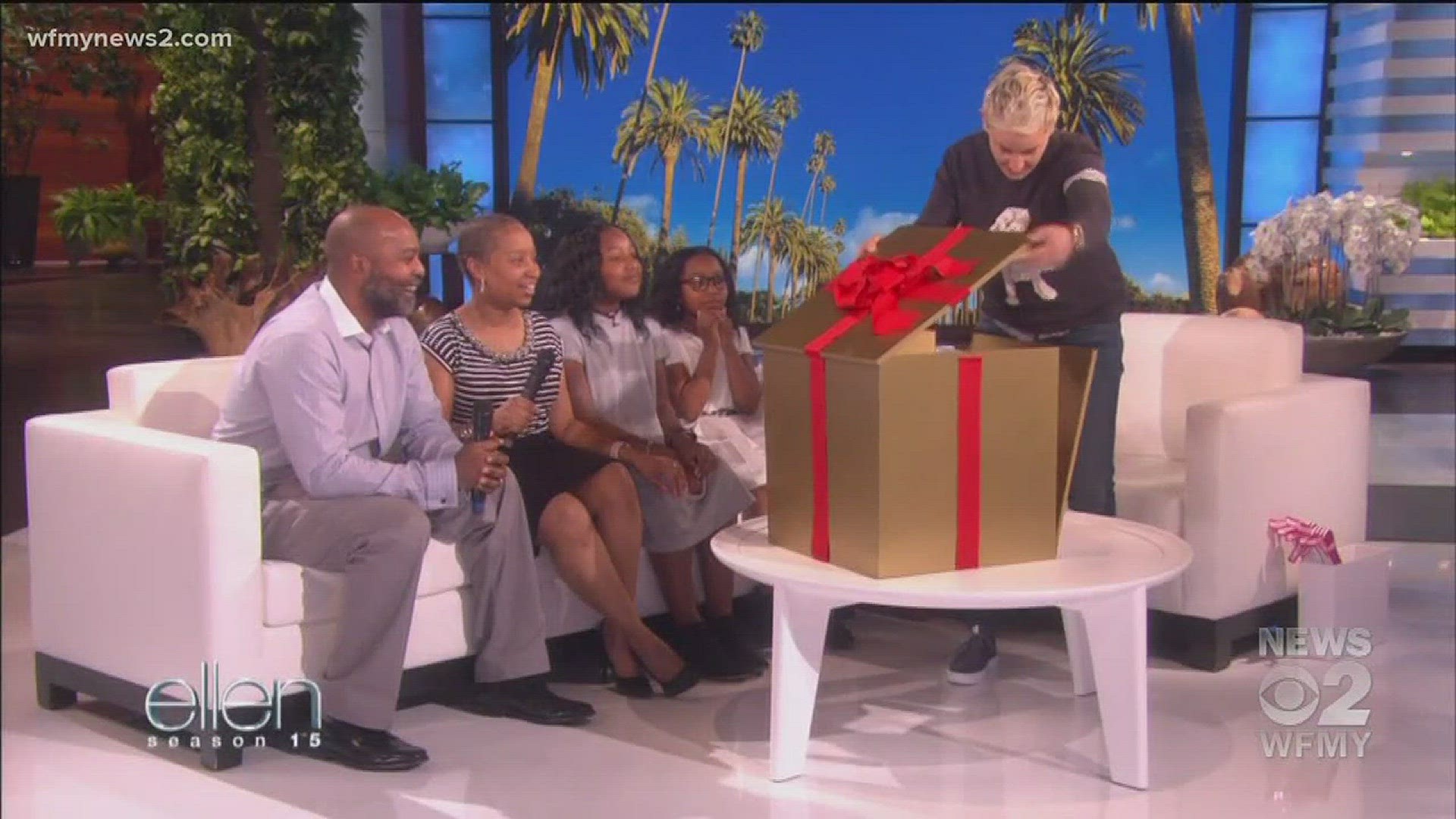 Triad Family Receives $25,000 On The Ellen Show