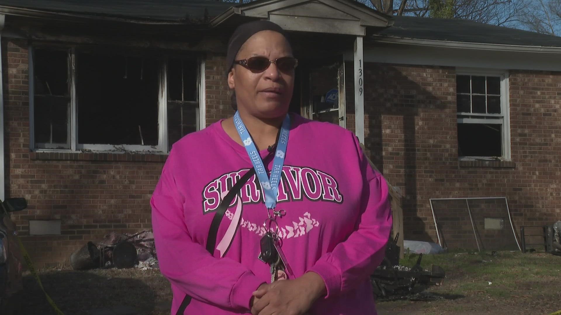 Faulty wiring caused the Washingtons home to catch fire. All they saved were the clothes on their back.