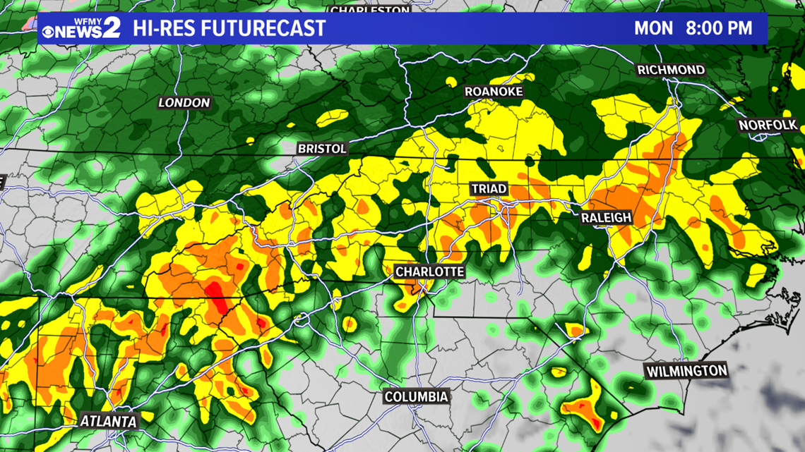 RAIN ON THE WAY: Heavy Rain Expected Late Monday into Tuesday ...