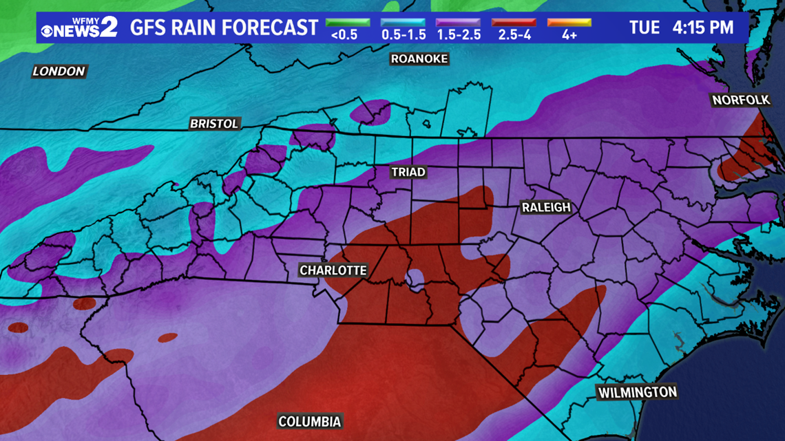 RAIN ON THE WAY: Heavy Rain Expected Late Monday into Tuesday ...