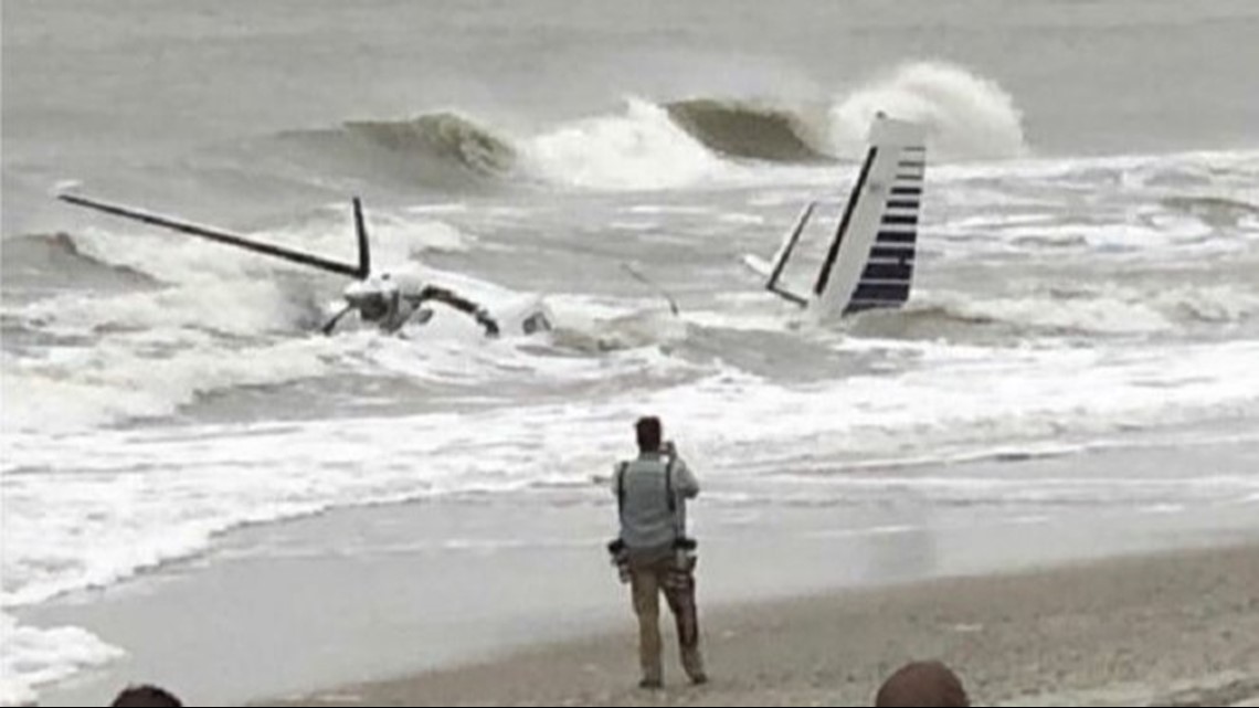 Pilot Taken To Hospital After Small Plane Crashes Into The Ocean Near Myrtle Beach Pier 5999