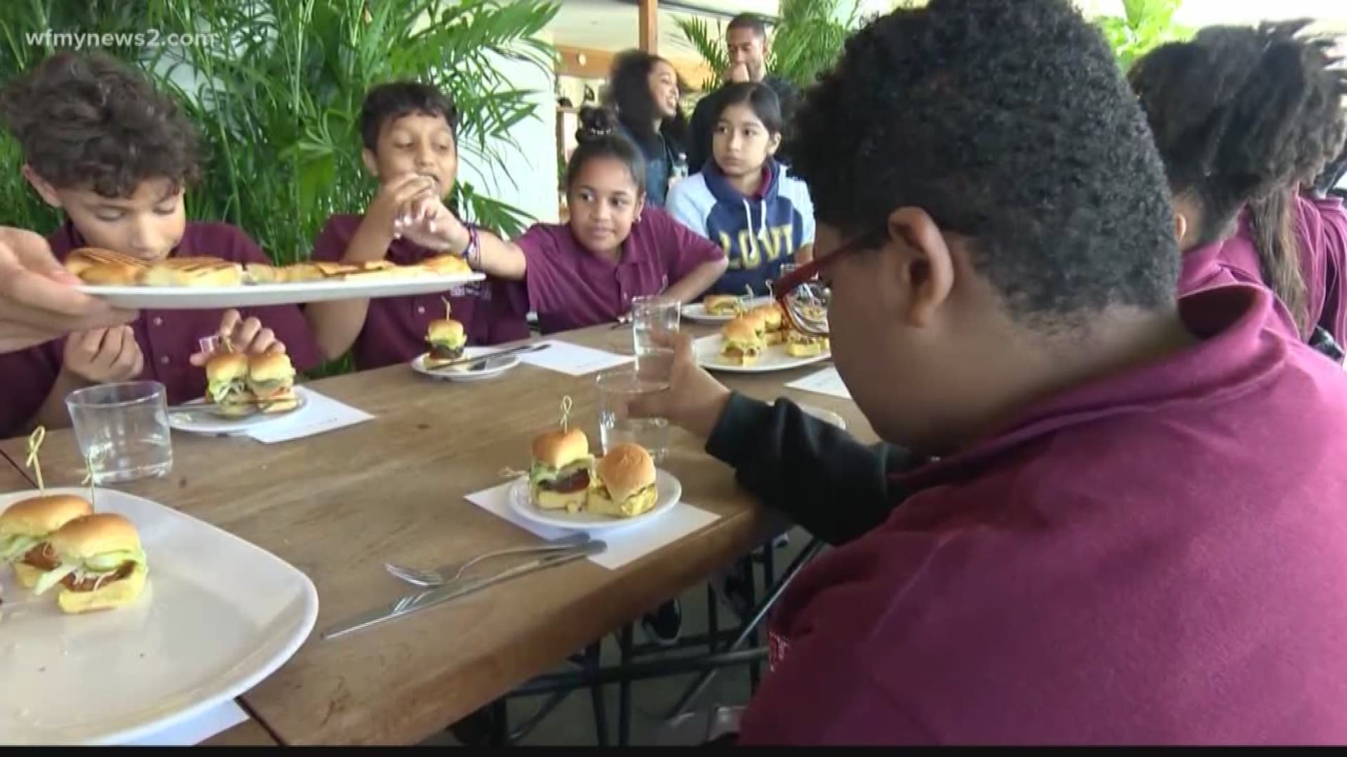 Matt Jones and Tyler Cameron treat kids to meals at restaurants, while teaching them nutrition.