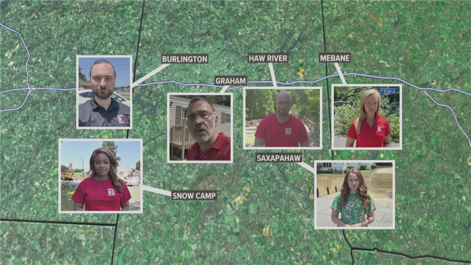 WFMY News 2 crews across Alamance County give updates on the aftermath of Sunday's deadly flooding.