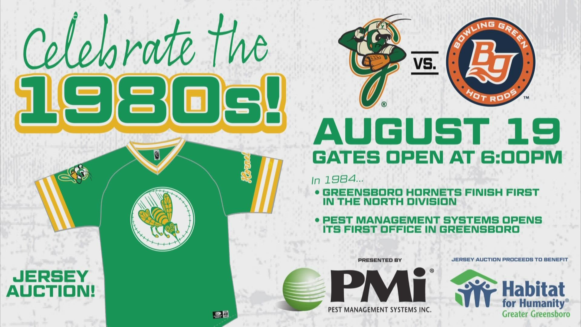 A jersey charity event at the Greensboro Grasshoppers game will benefit Habitat for Humanity.