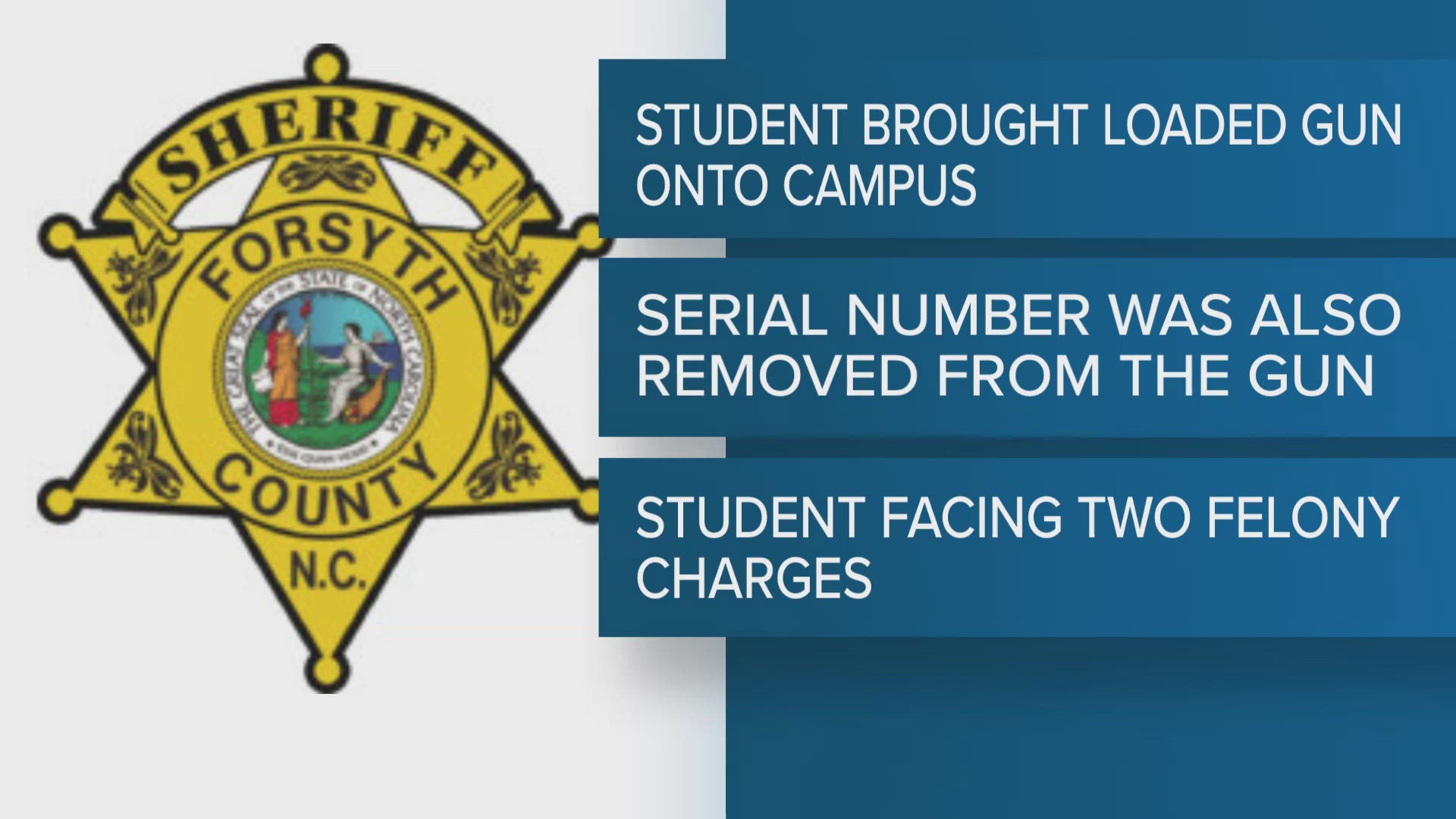 North Forsyth High student arrested, charged with bringing gun on ...