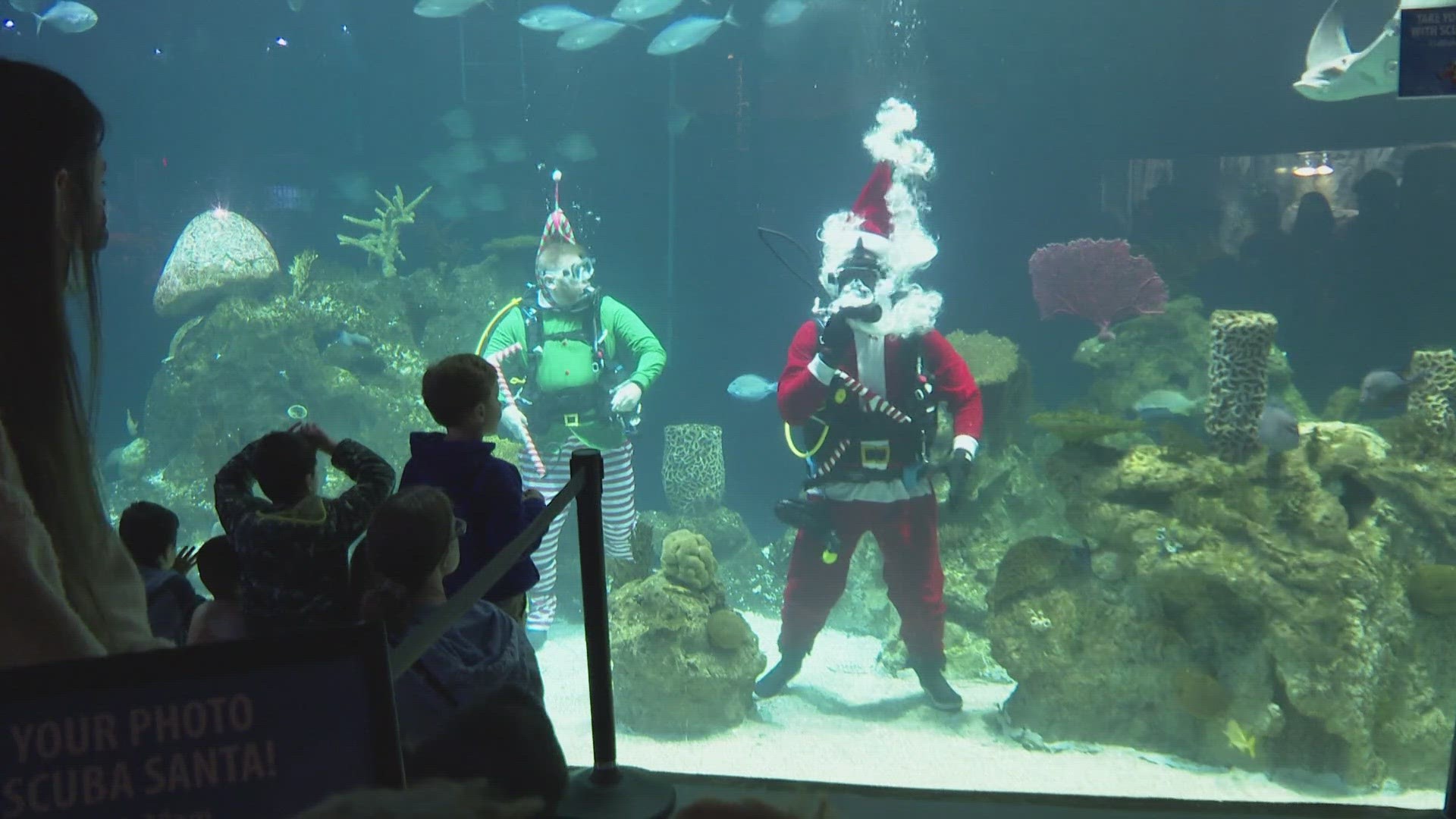 Santa visits Greensboro science center to visit with children ahead of Christmas