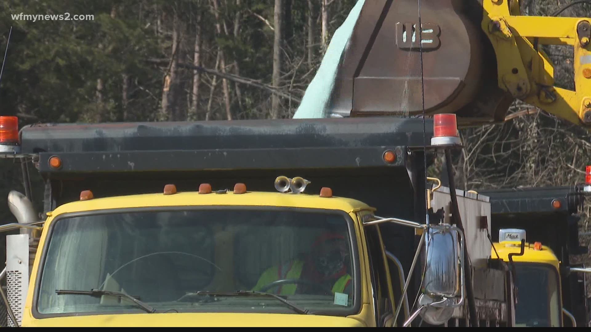 NCDOT crews will work 12 hours shifts to clear the roads. Officials said everyone should stay off the roads if they can.