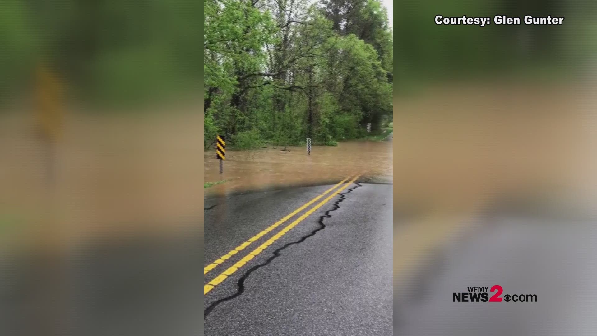 Heavy rain and storms bring flooding into the Triad on Saturday.