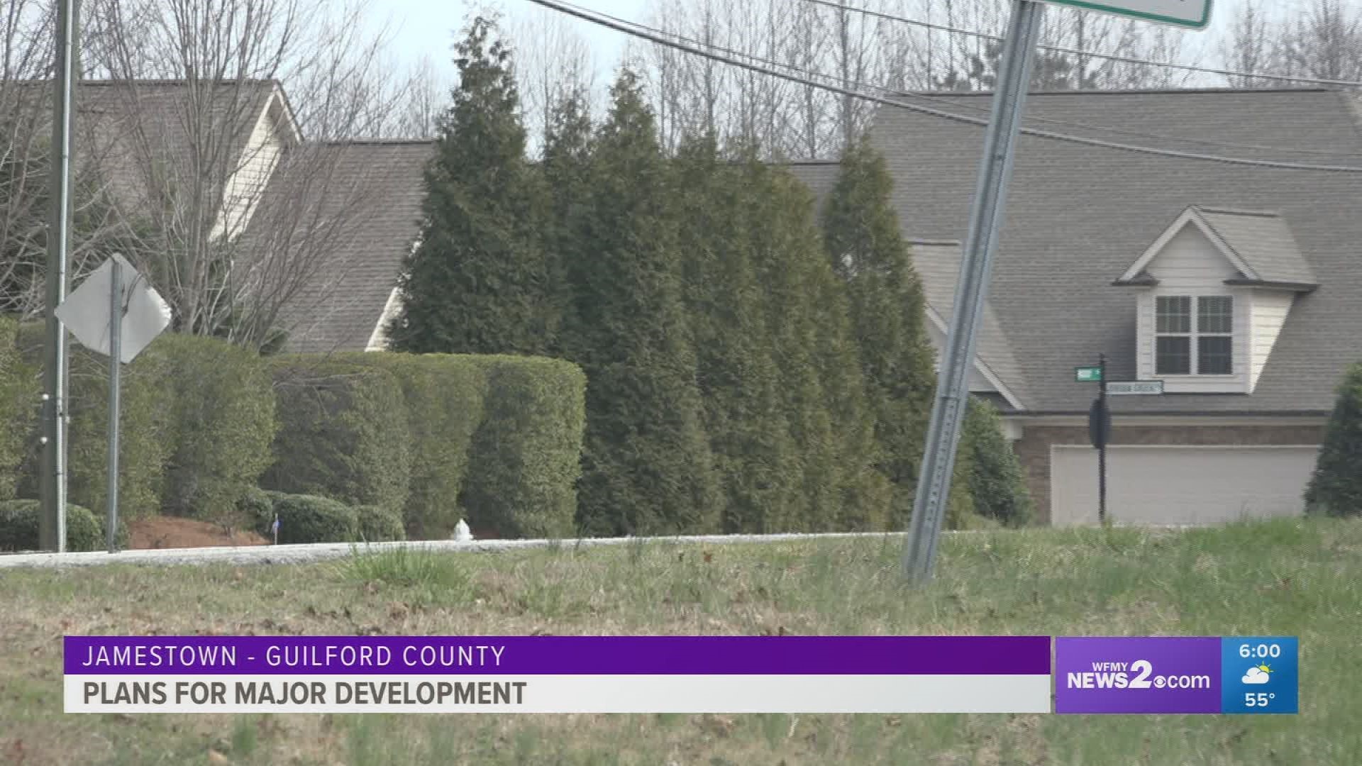 If current plans are approved the town of Jamestown could double in size.