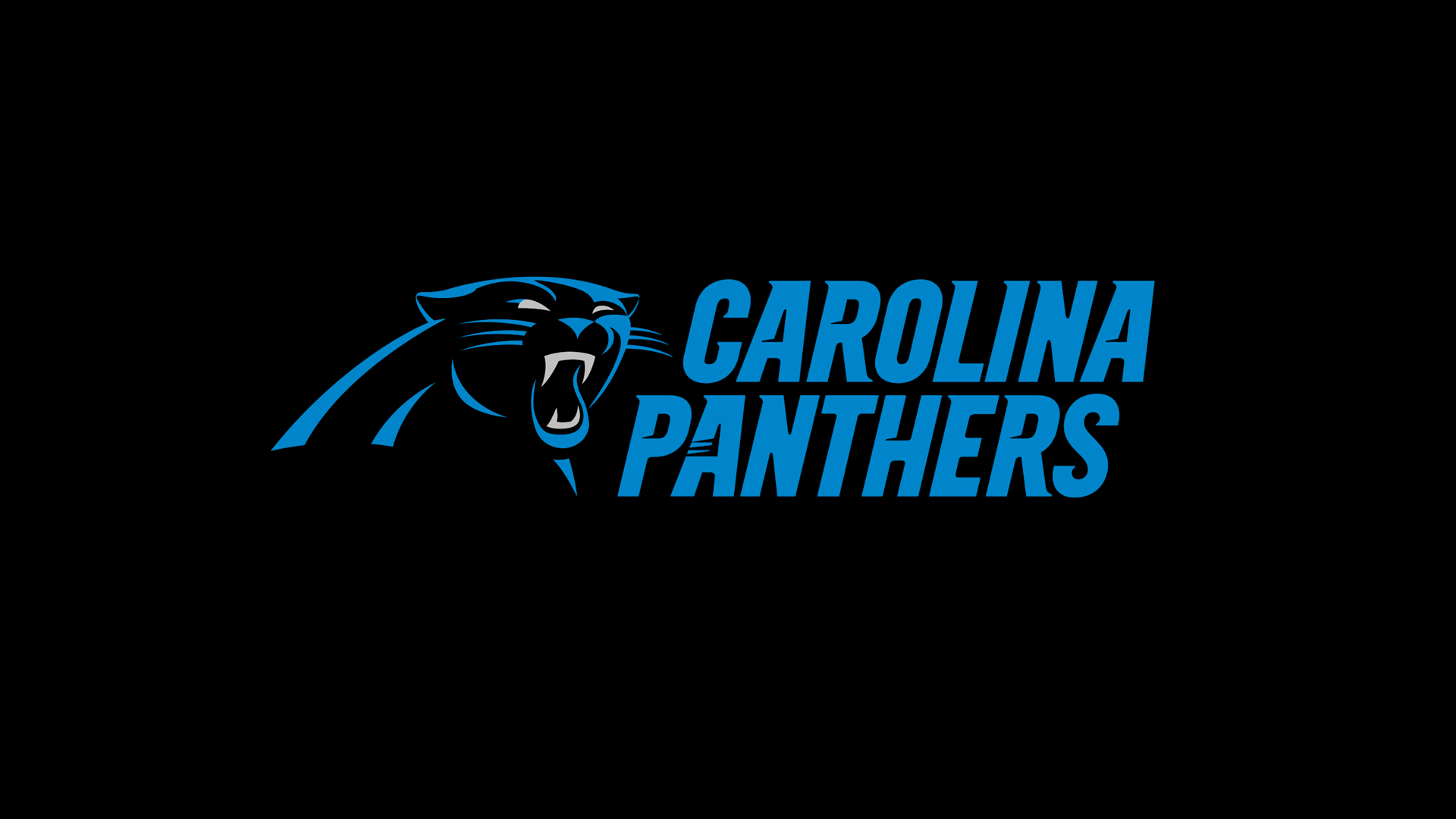 carolina panthers logo black background