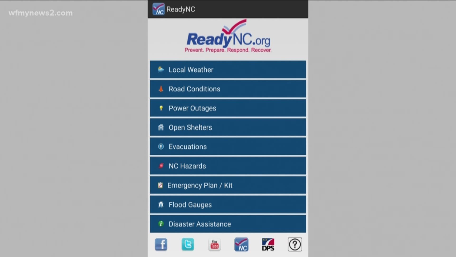 The "Ready NC" App Monitors Water Levels For You