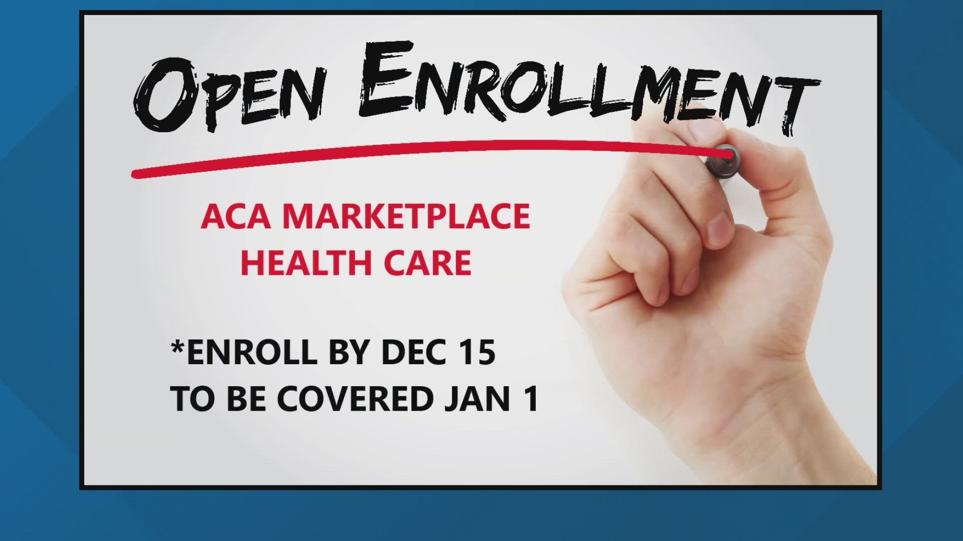 People have until Dec. 15 to enroll in the ACA.