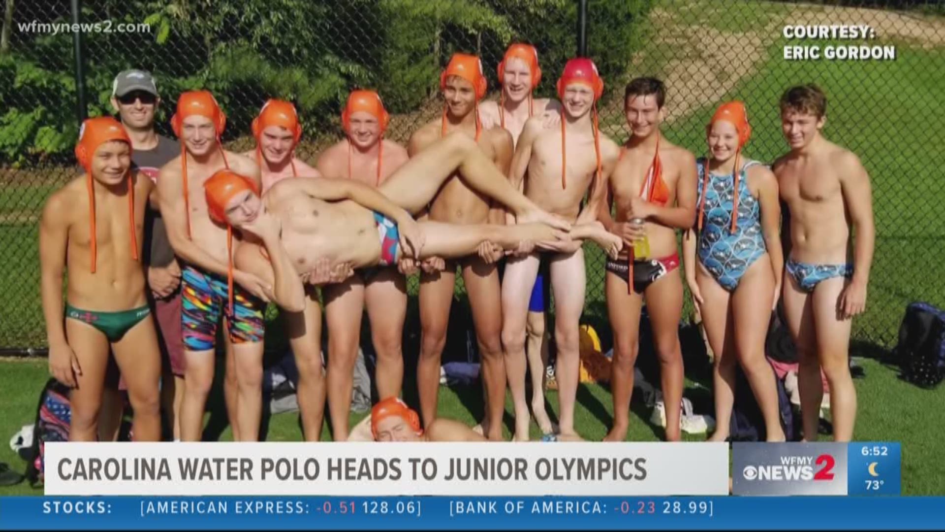 A Greensboro water polo team is representing North Carolina in the Junior Olympics in California July 19-23, 2019