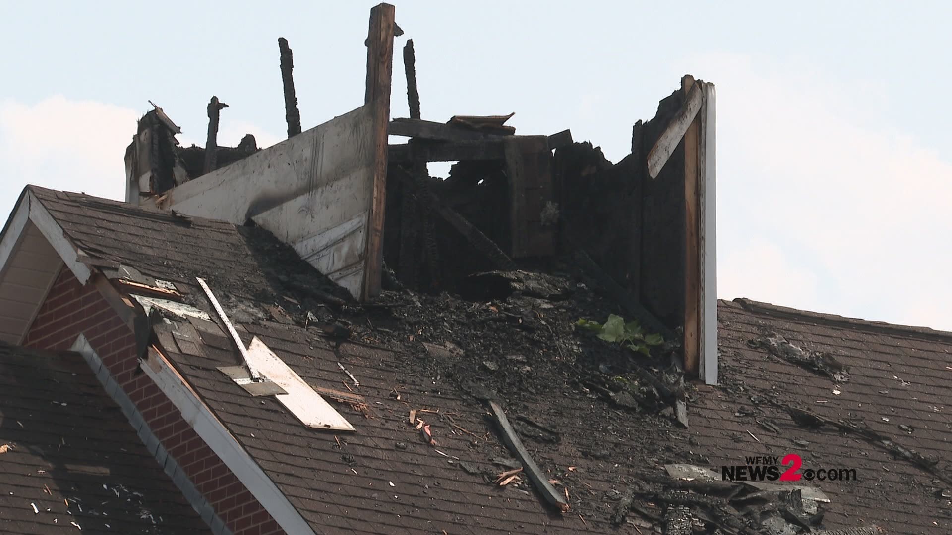 Friendly Chapel Church was struck twice, causing it to catch fire around 9:51. The fire was under control at 10:44.