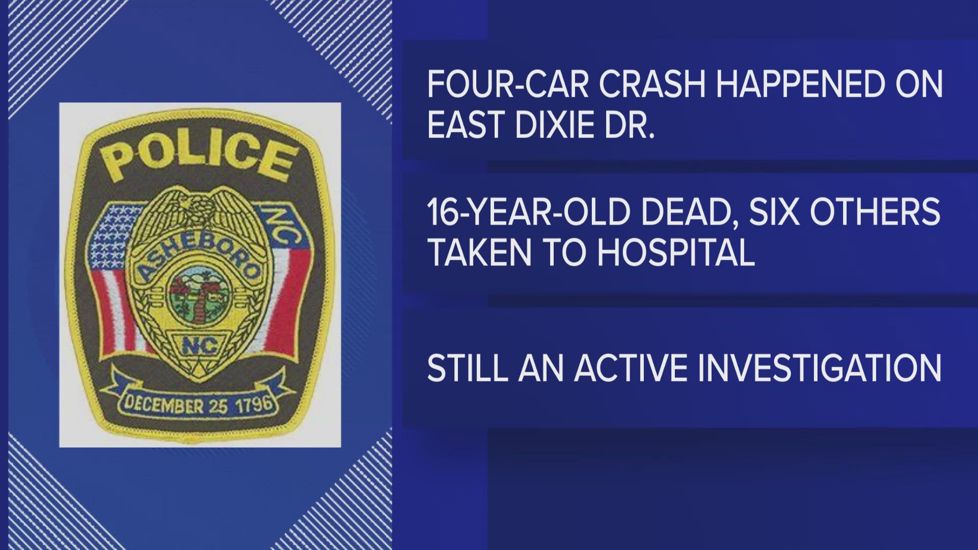 16-year-old killed, six others injured in crash on East Dixie