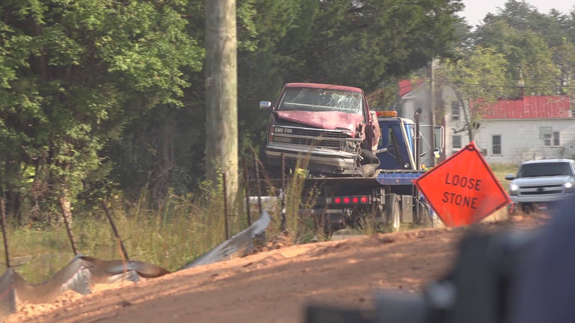 Police are still trying to figure out what caused the truck to cross the double yellow line.