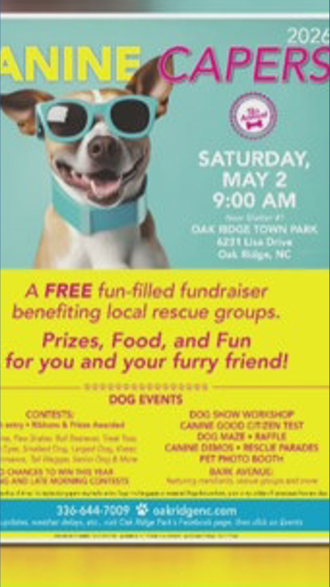 Canine Capers event comes to Oak Ridge | wfmynews2.com