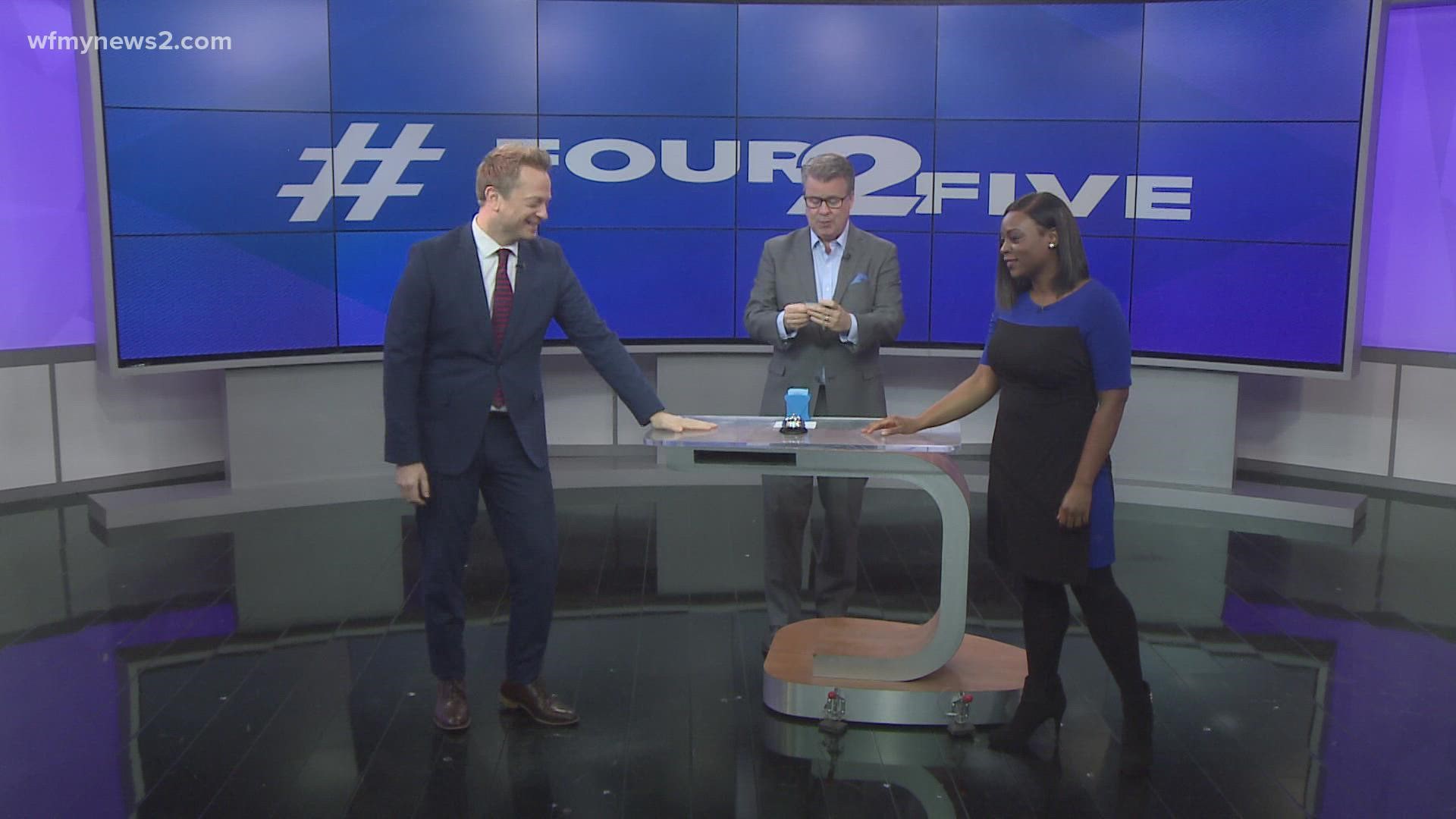 The Four 2 Five team celebrate National Trivia Day by making Chad Silber and Lauren Coleman go head-to-head.