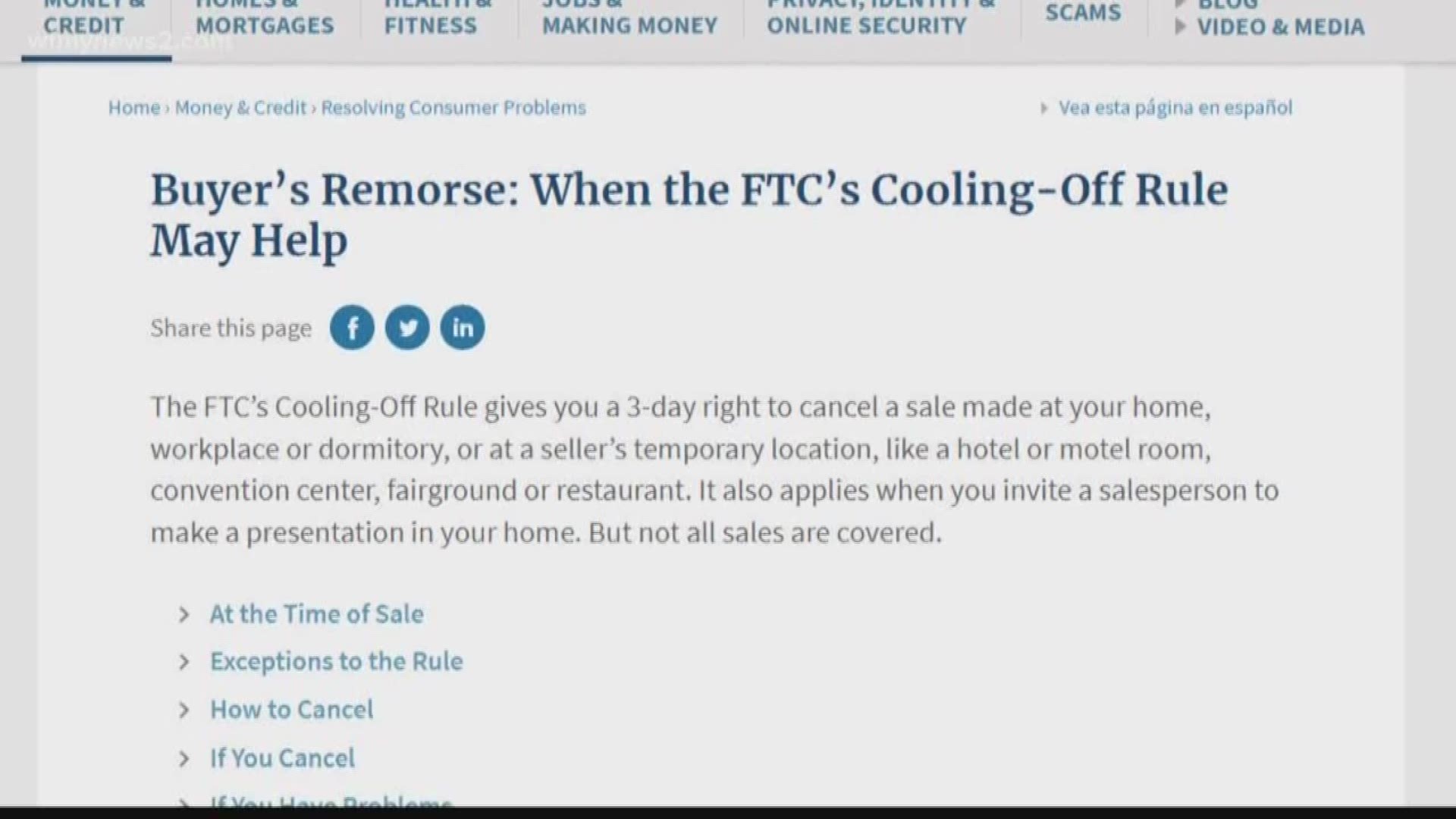 The Cooling Off Rule Can Protect Your Purchases