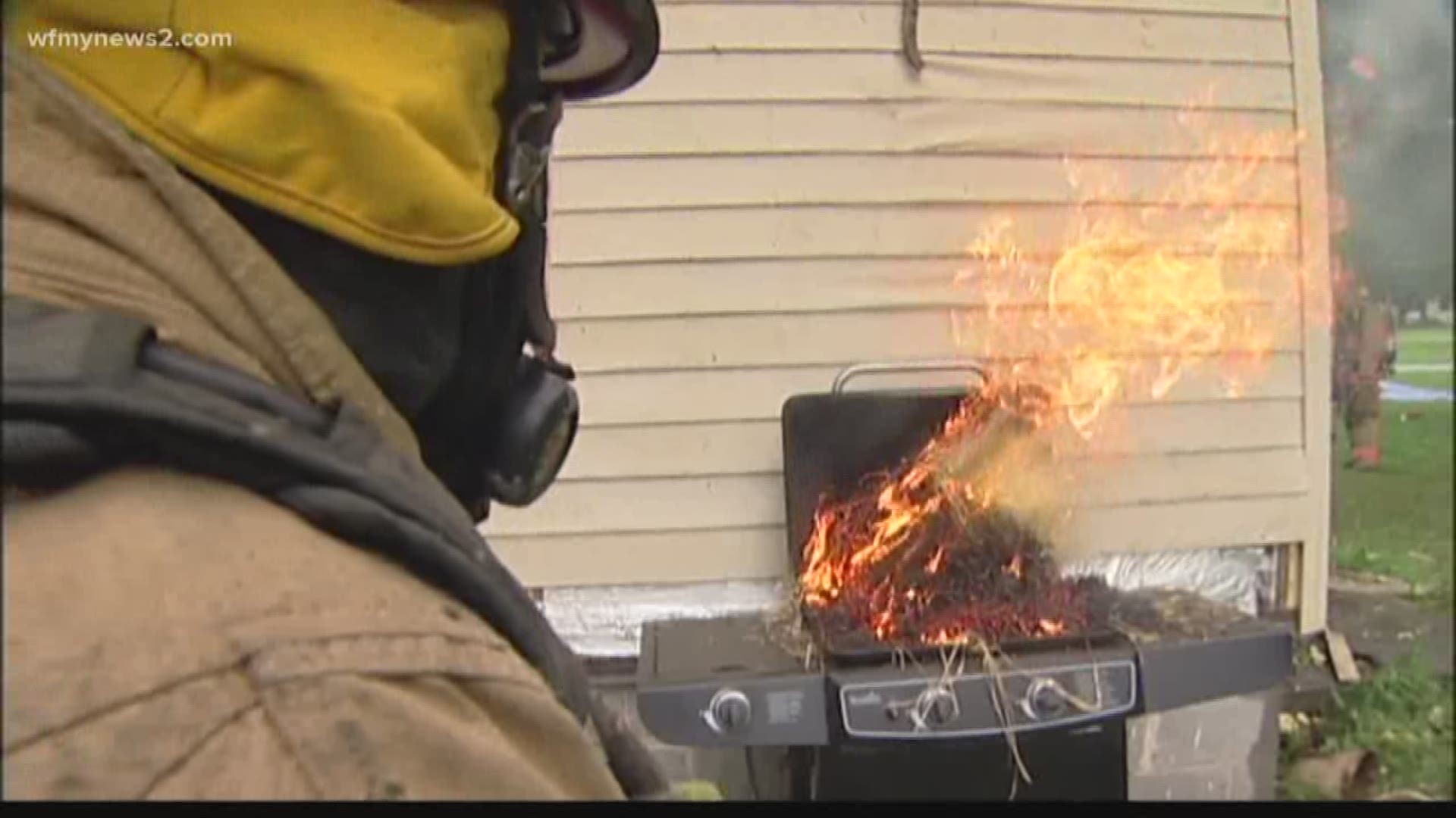 How close is your grill to your house? Firefighters say it needs to be 10 feet. Here's why....