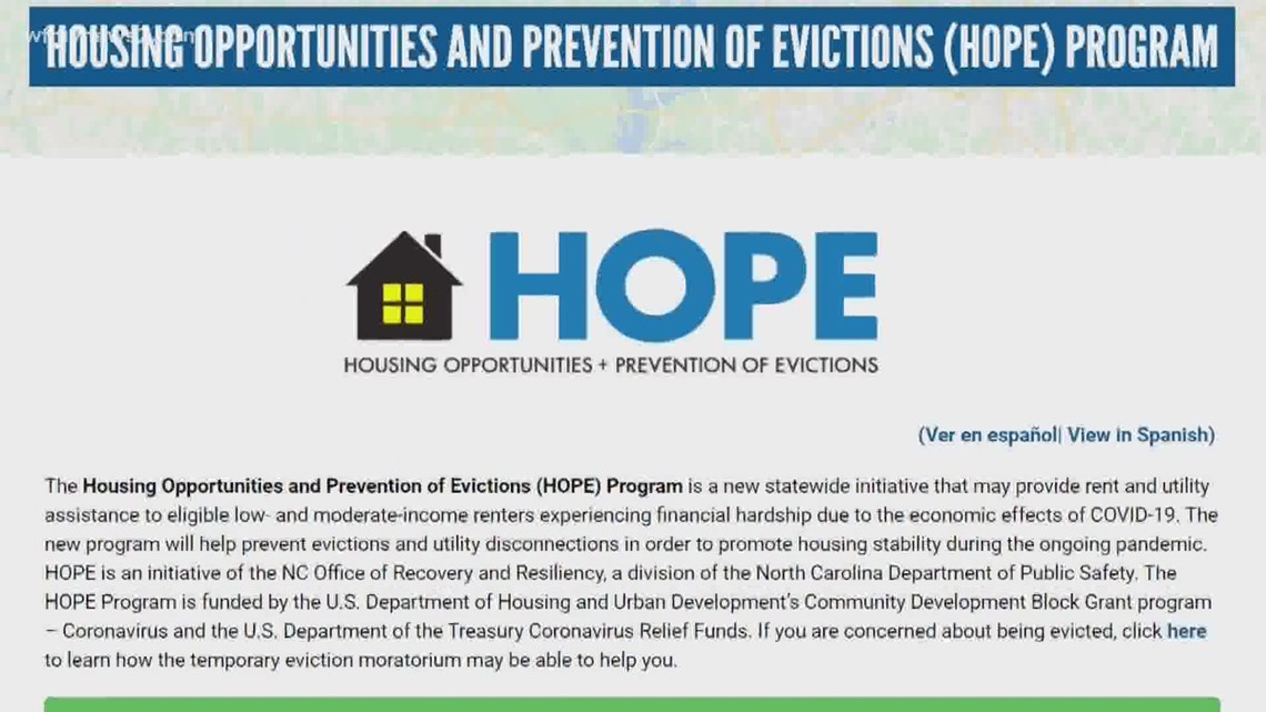 North Carolina helping renters behind on bills