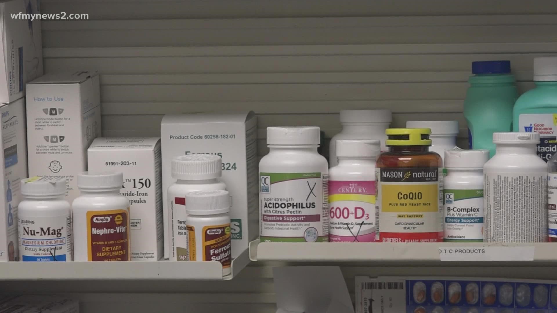Adler Pharmacy in Greensboro says a number of medications are on back order and prices are higher because of supply chain issues.
