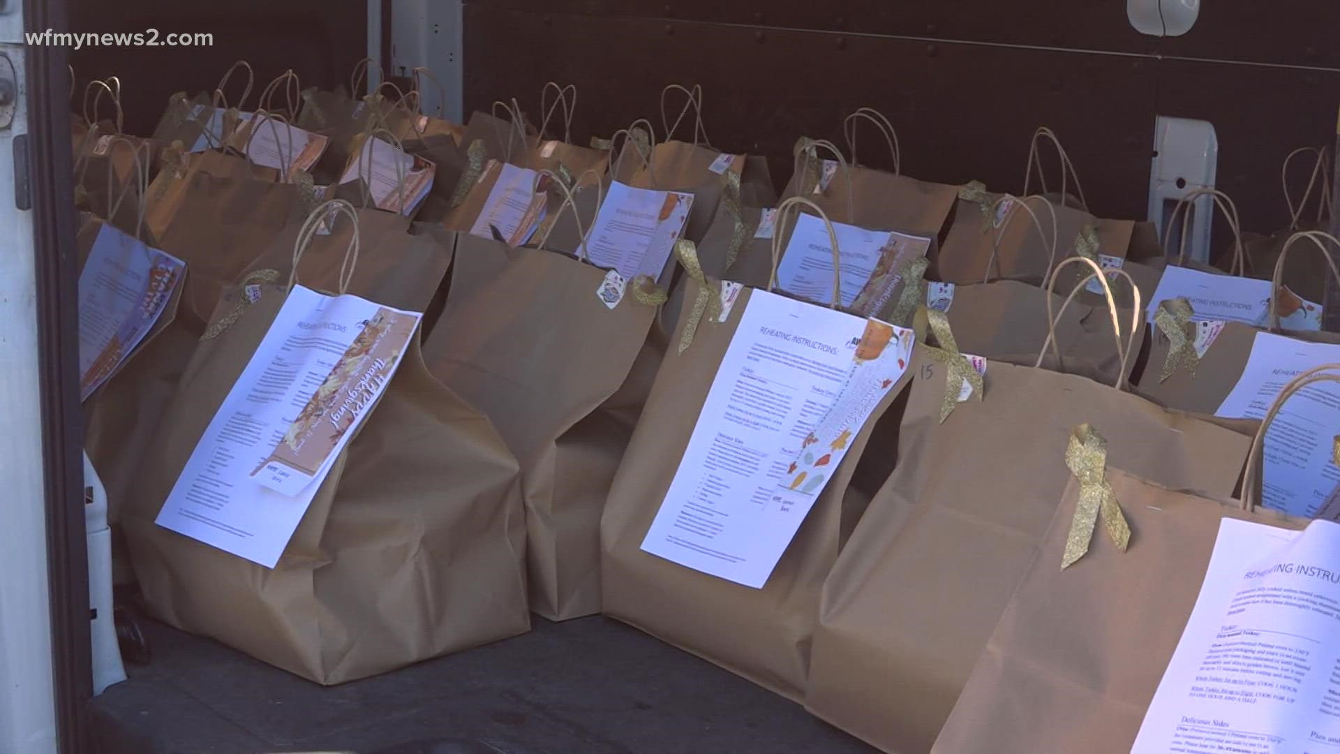 Greensboro police and city leaders delivered Thanksgiving meals to 100 families the Wednesday.