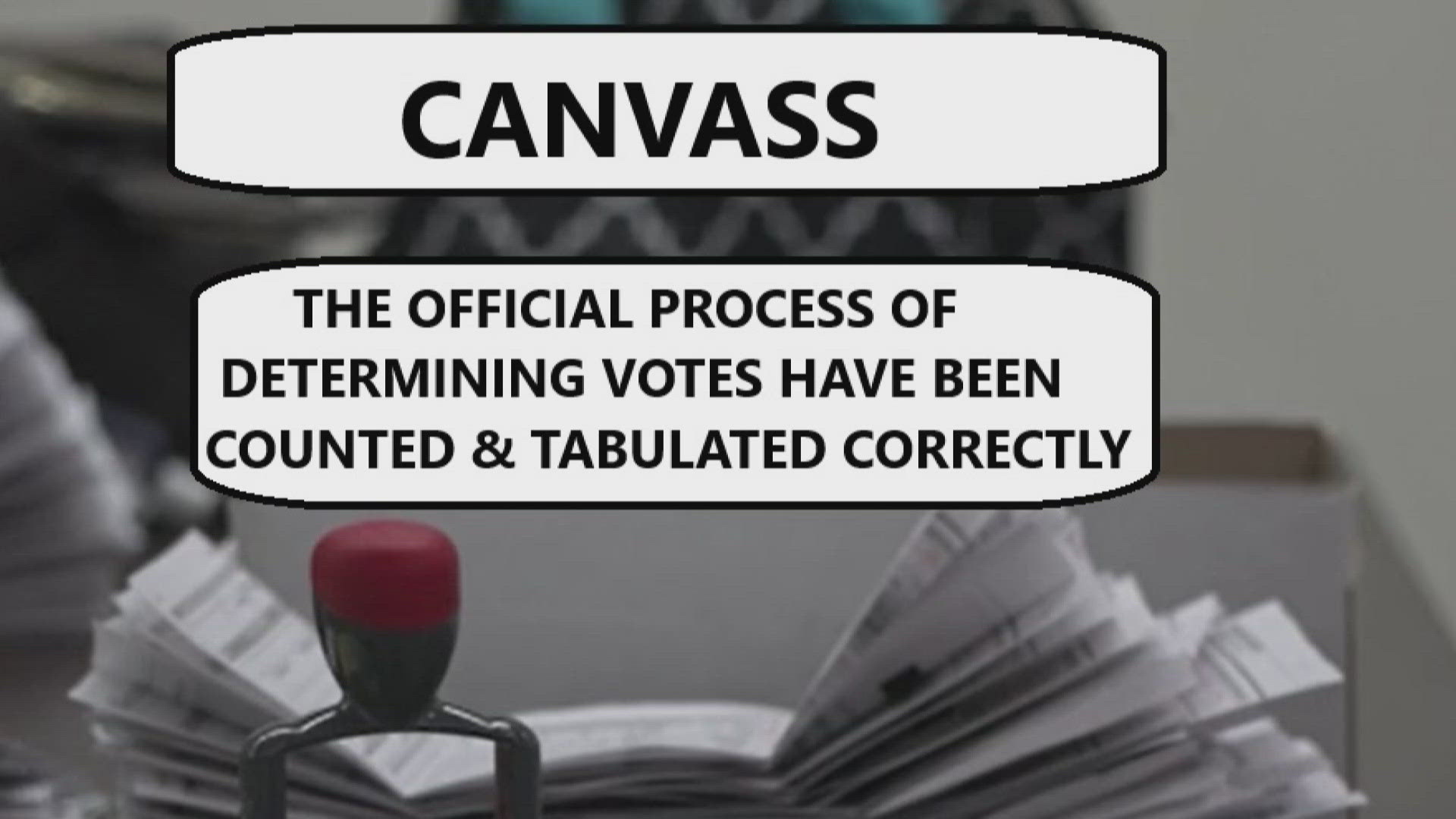 It happens over a 10-day period called 'canvass.'