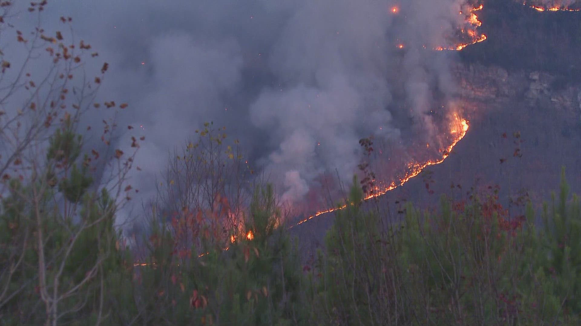 Over 150 firefighters are working to stop its spread. Crews have come from across the country to help