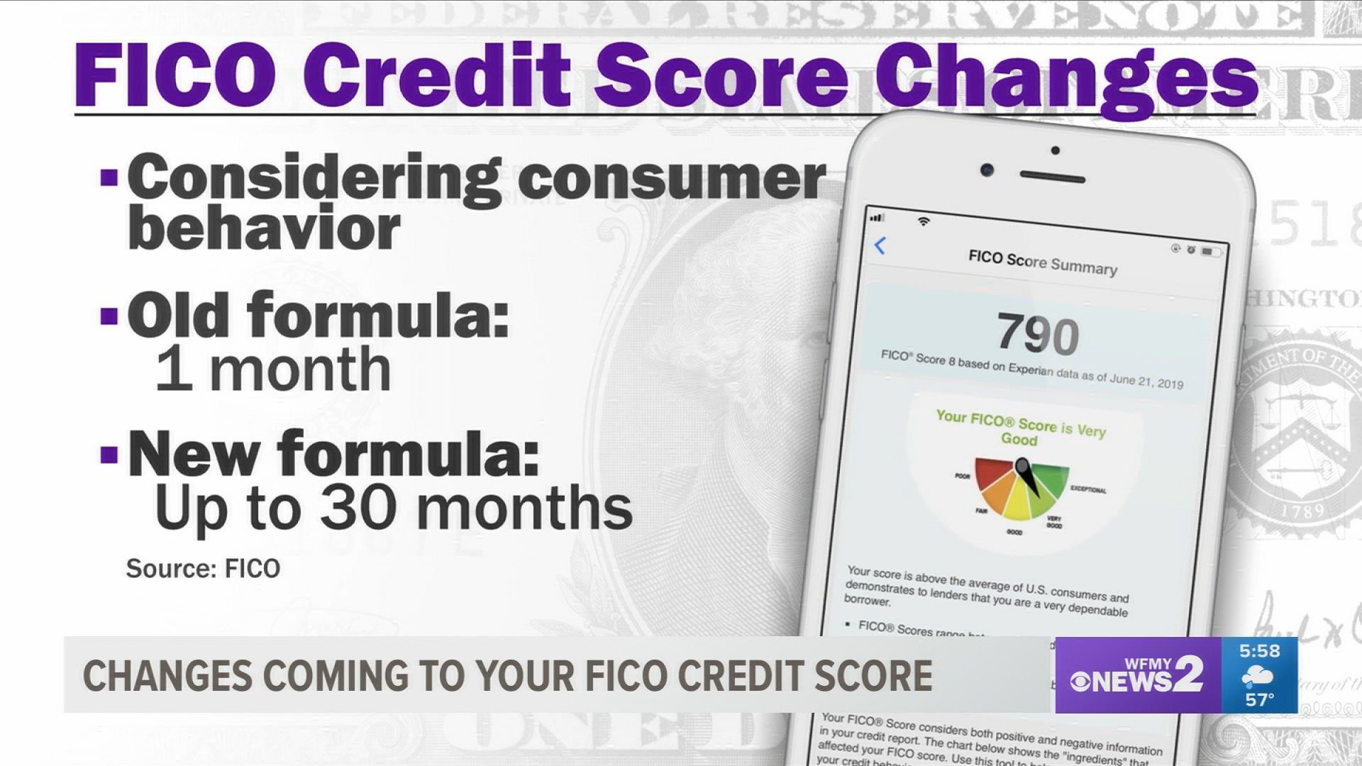 A change in the formula may increase or decrease your FICO credit score