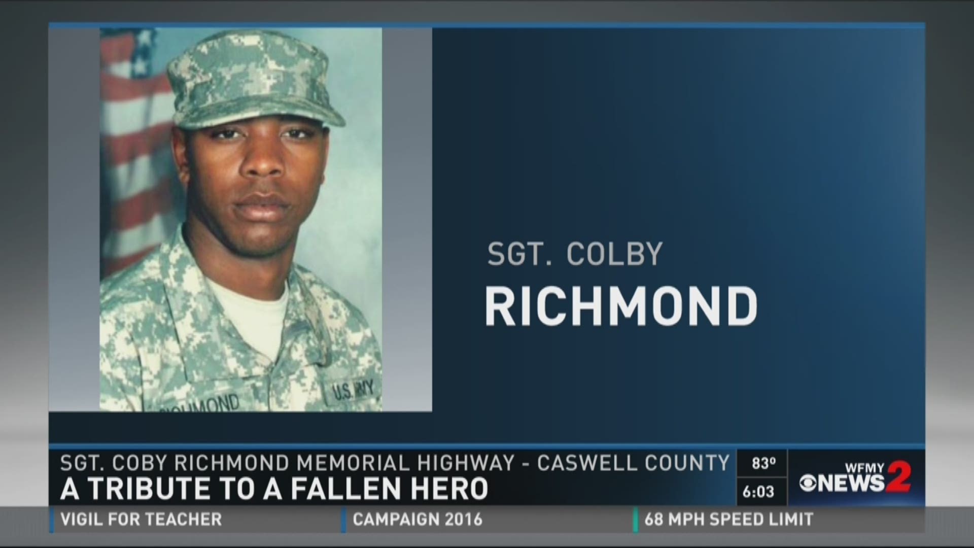 Sgt. Coby Richmond Memorial Highway: A Tribute To A Fallen Hero