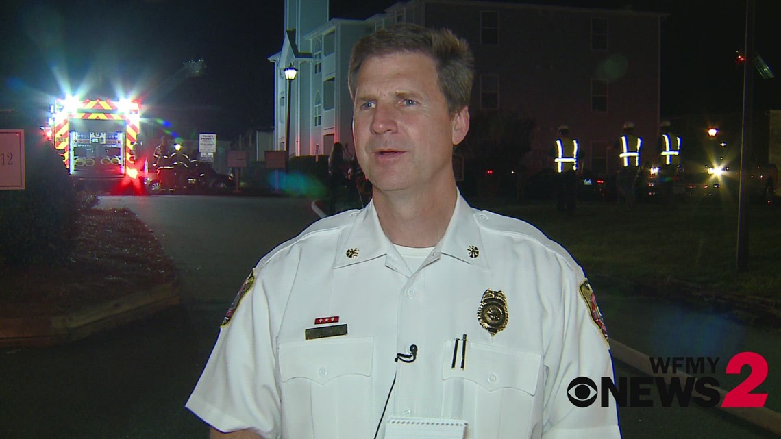Greensboro fire chief responses to Lawndale Drive condominium fire