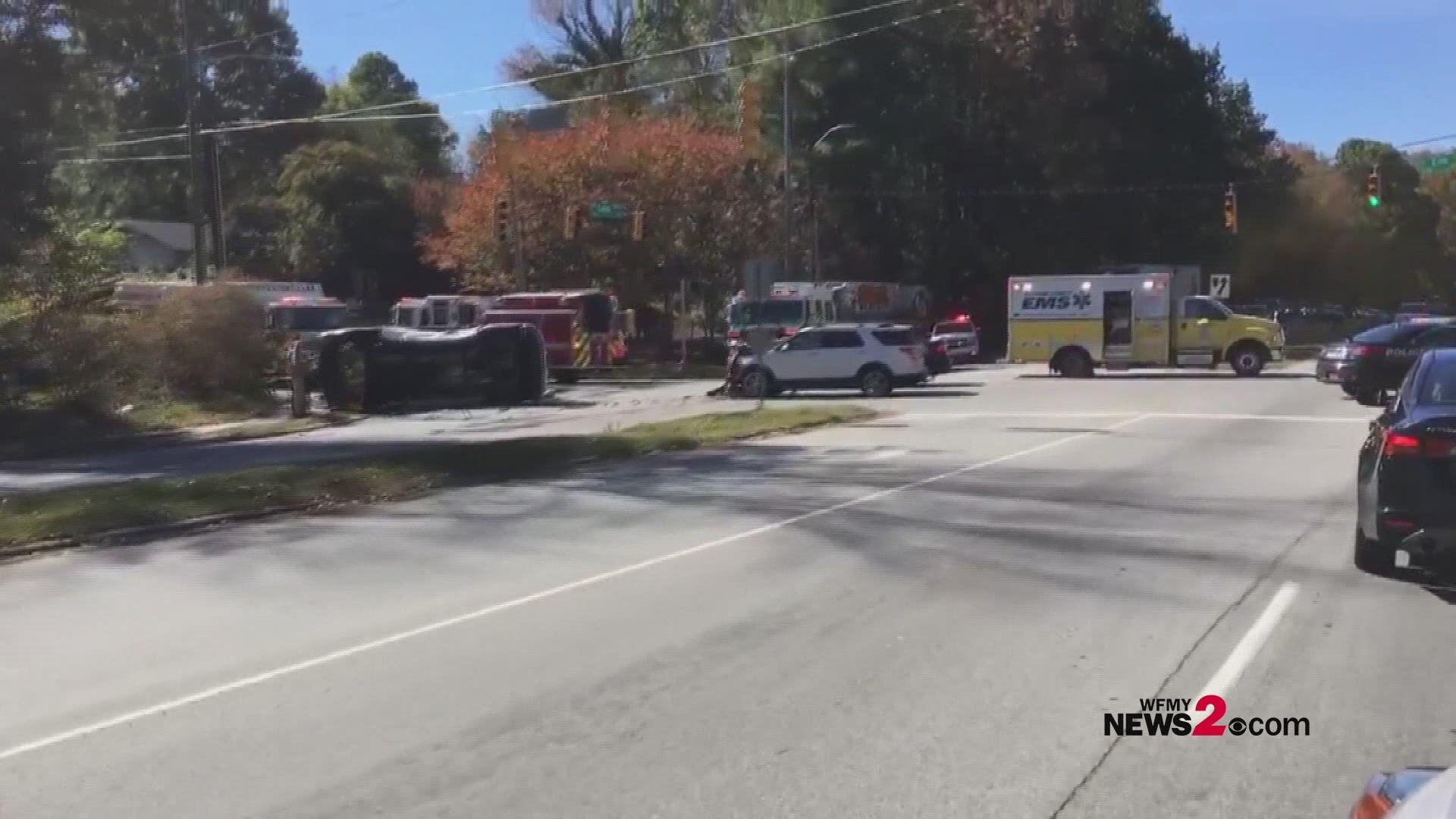 2 People Taken to Hospital After Rollover Crash in Greensboro ...