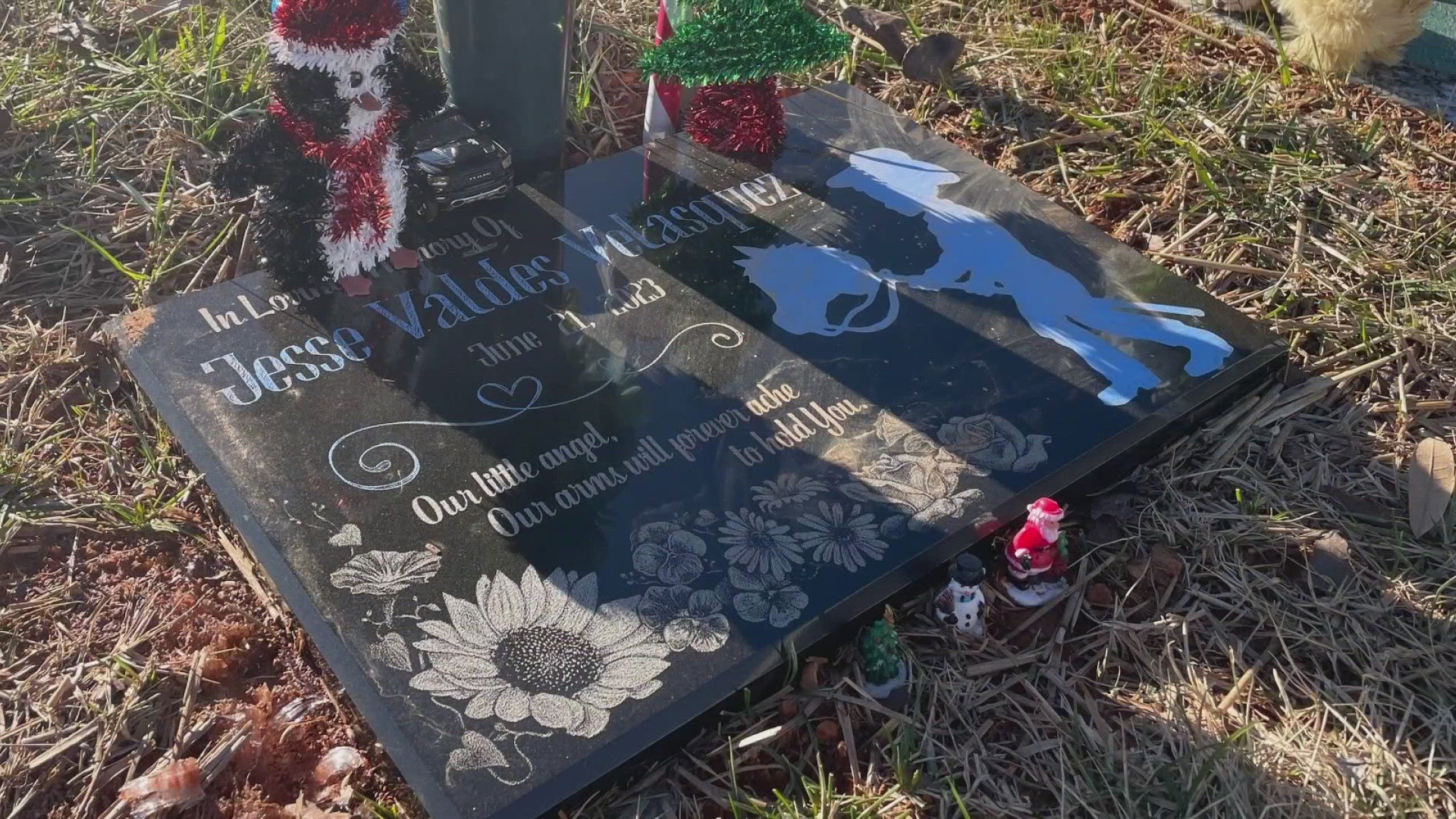 The Velasquez’s wanted a spot to remember the child they never met. It had to sort through problems with the cemetery first.