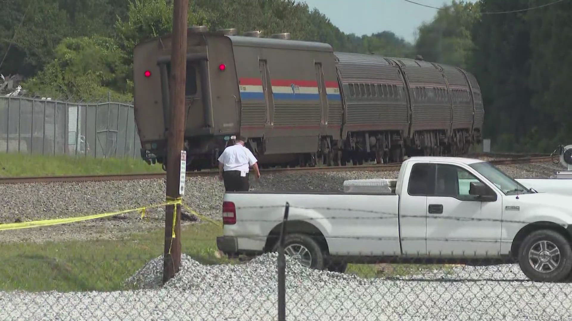 Greensboro police said one person is dead after an accident involving a train and a DH Griffin forklift.