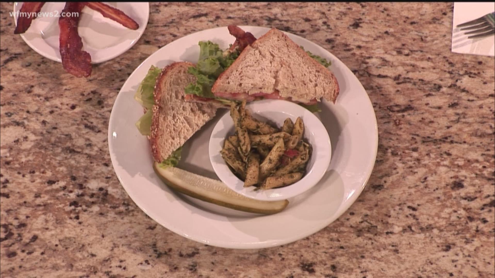 Famous Toastery is back in studio with recipes for a BLT with a Twist and an avocado omelet.
