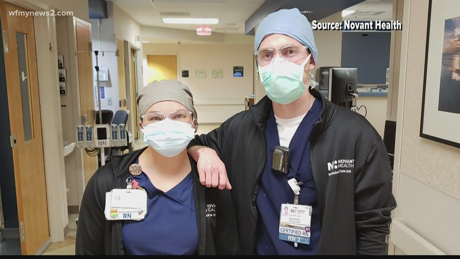 It's the work nurses Zack Matthews and Jessica Walls say they were called to do, but it's not getting any easier as the amount of patients they treat remains steady.