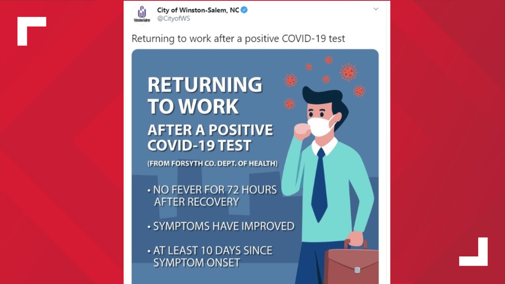 You tested positive for COVID. When can you return to work, life