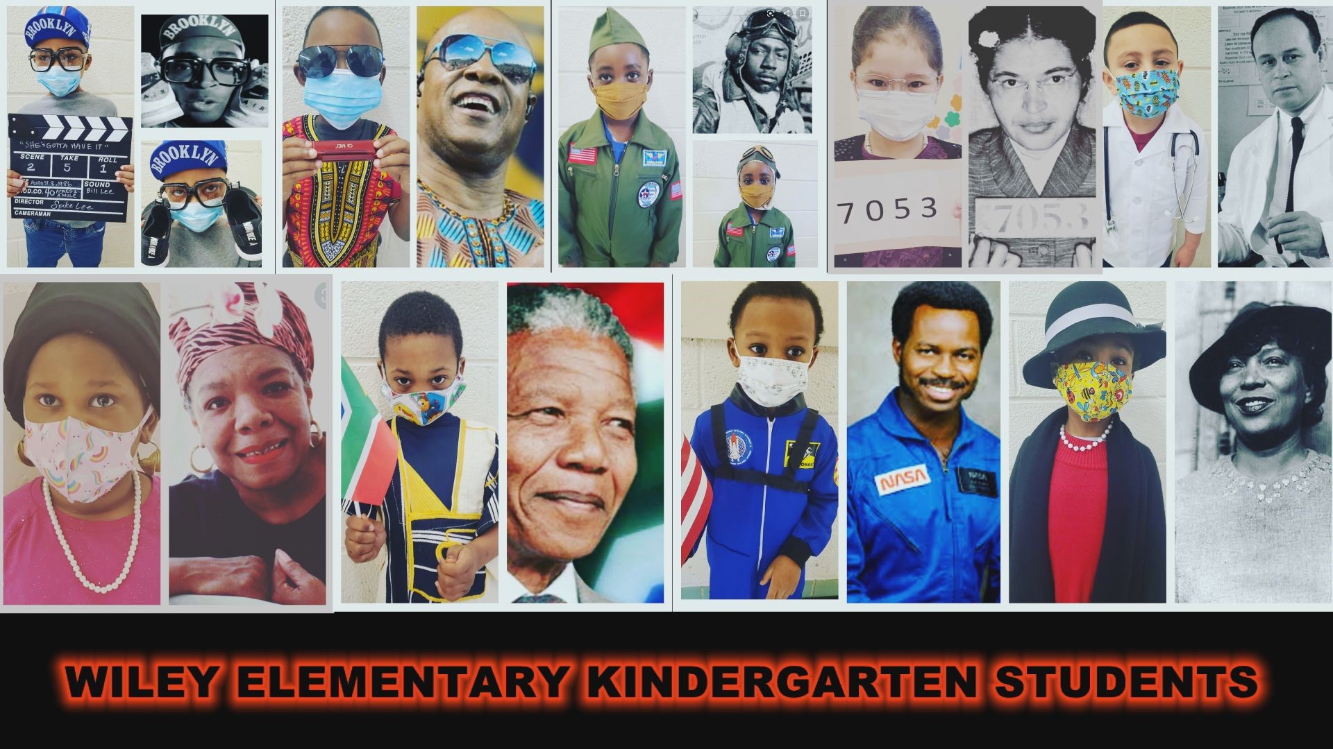 Wiley Elementary Kindergarten students are bringing Black legends to life for Black History Month.