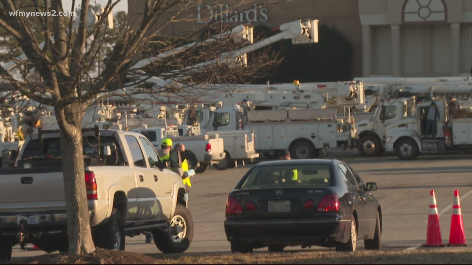 There are about 300-line workers who already service the Triad but more crews are ready to help.