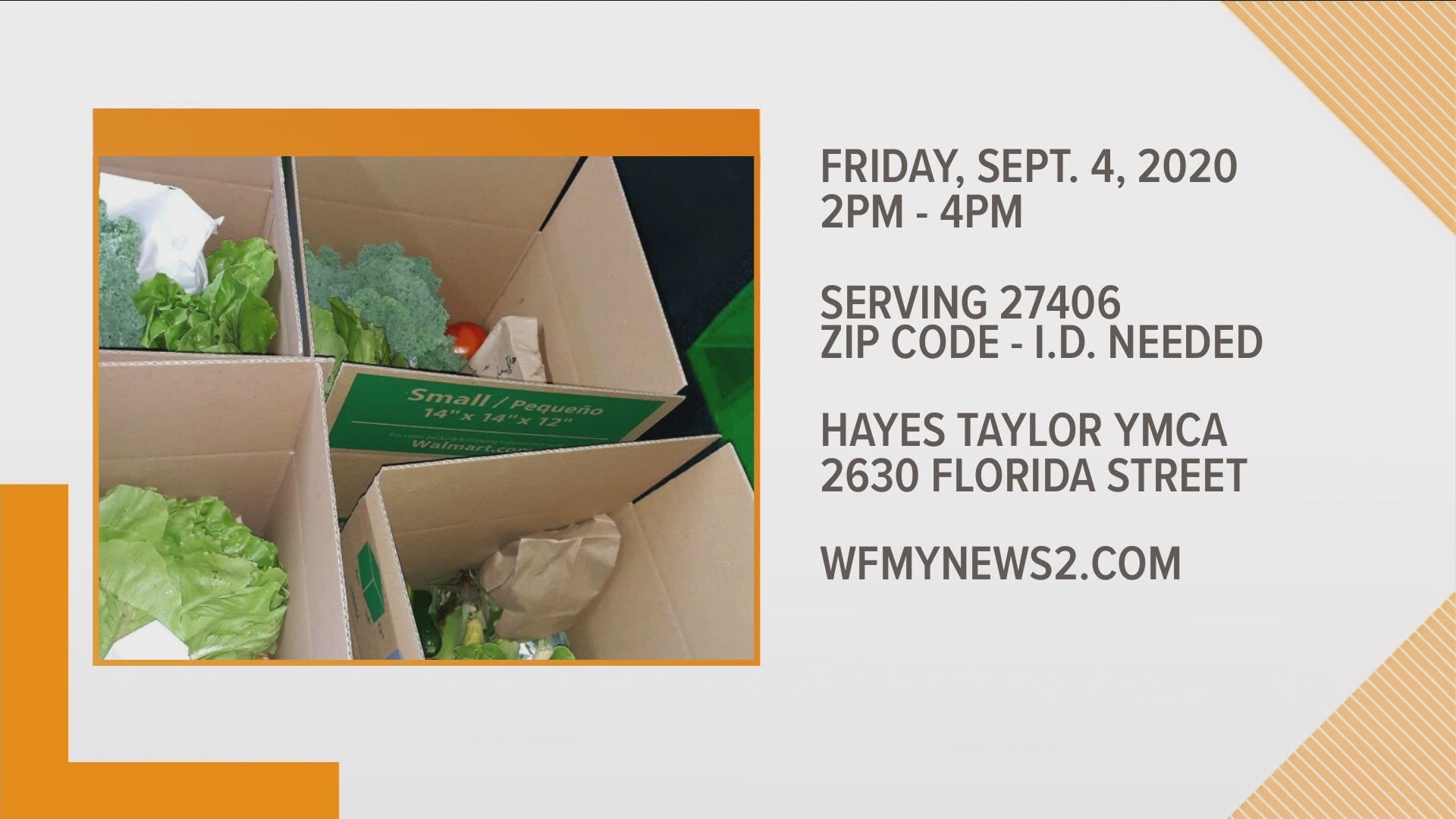 Pick Up Your Box Of Free Fresh Fruits And Veggies Friday Sept 4 Wfmynews2 Com