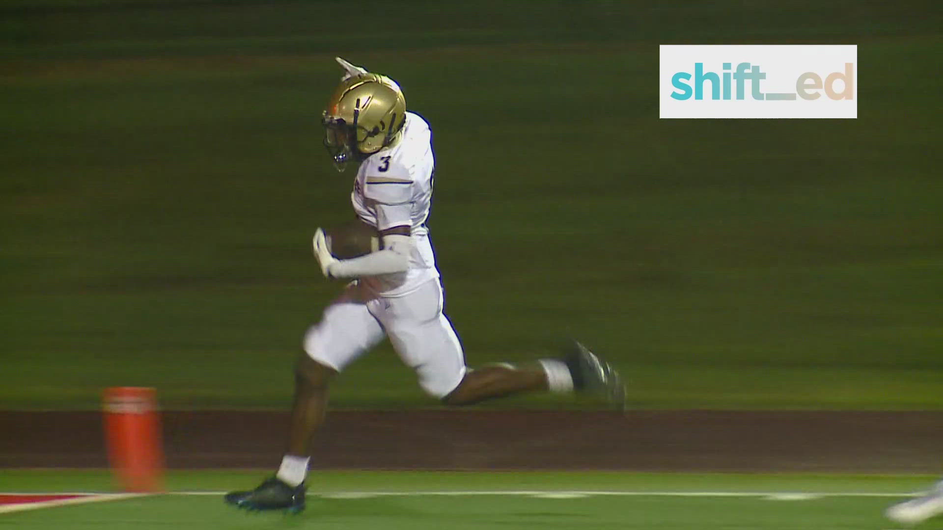 Reidsville's Frankie Galloway fields the opening kickoff and takes it back to the house for our Week 2 Shift_ed Play of the Week