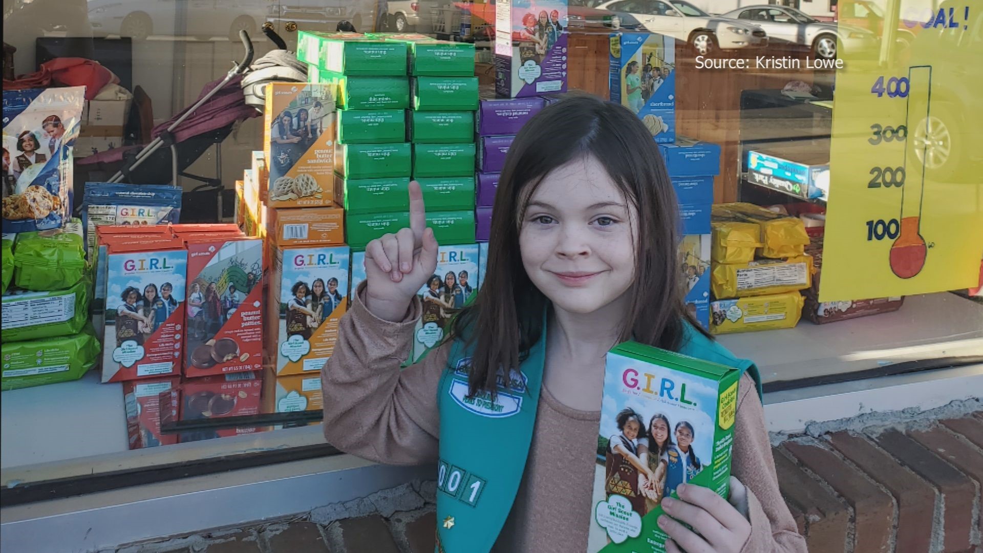 Nine-year-old Gibsonville Girl Scout, Ava Jo Lowe came up with a safe solution to selling cookies during the COVID-19 pandemic.