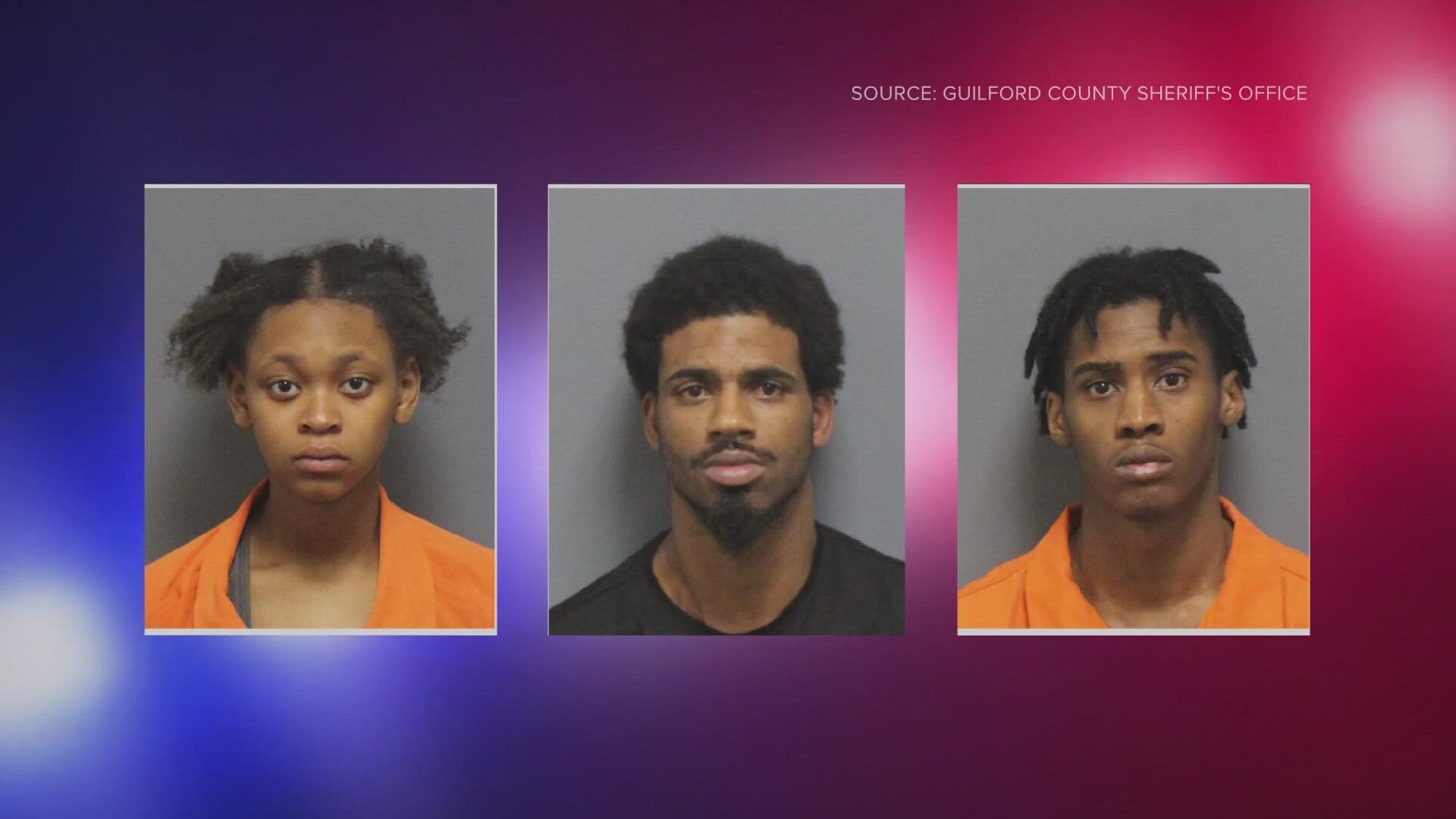 Winston-Salem residents Jamere Foster, James Morrison, and Z'quriah Blackwell are all being charged with separate offenses in the case.