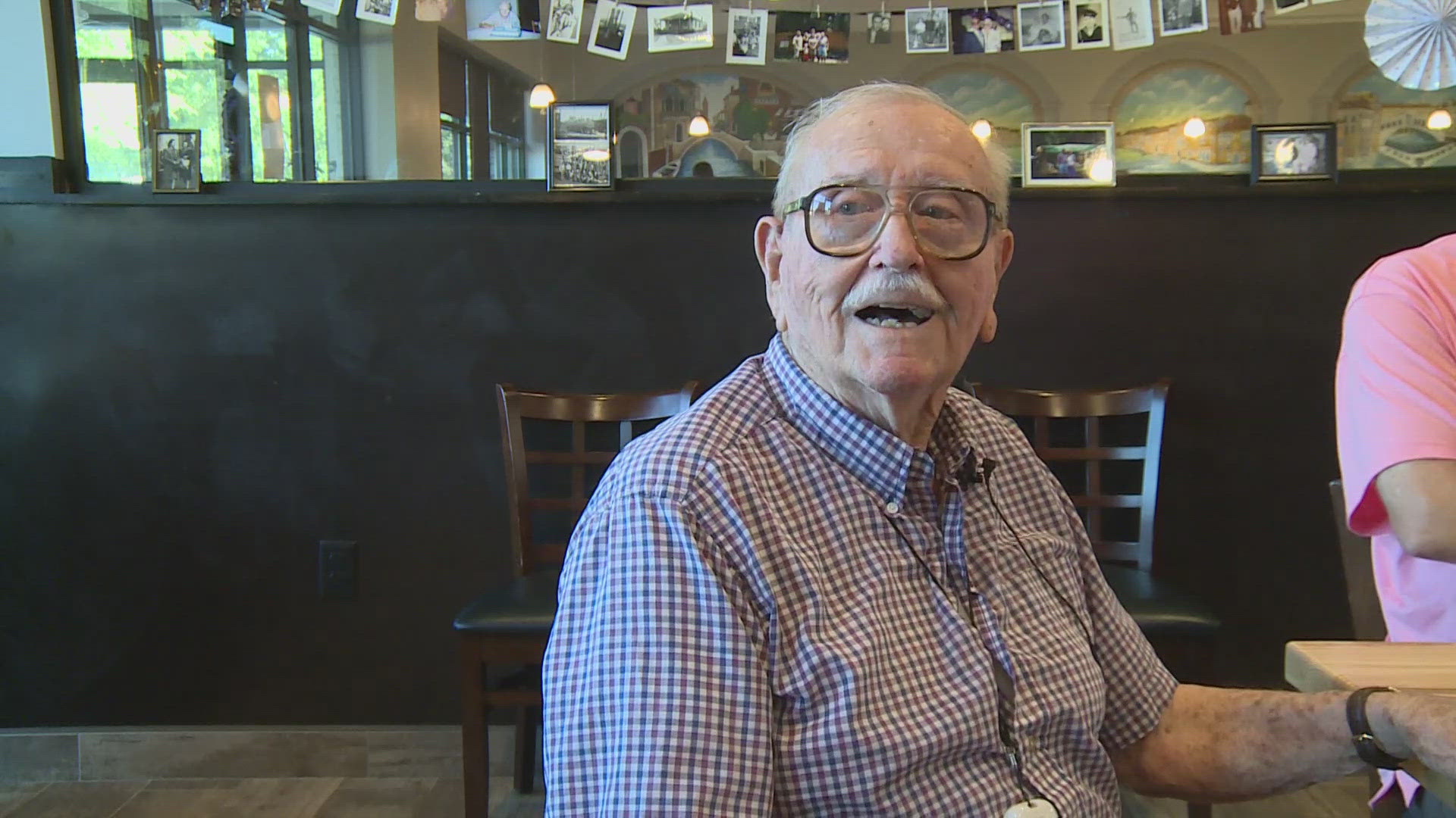 A man in Greensboro turns 100. Family and friends gathered to celebrate the man.