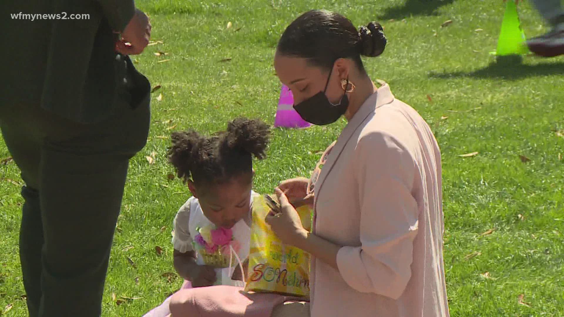 Hungry Church held an Easter service and egg hunt in Greensboro's Central City Park.